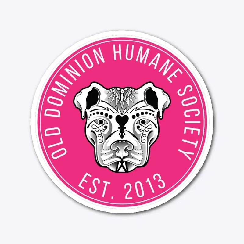 ODHS Pink Die Cut Sticker